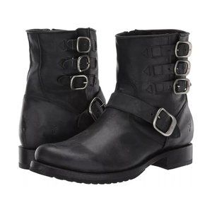 Frye Womens Veronica Belted Short Black Bootie Boot Size 7